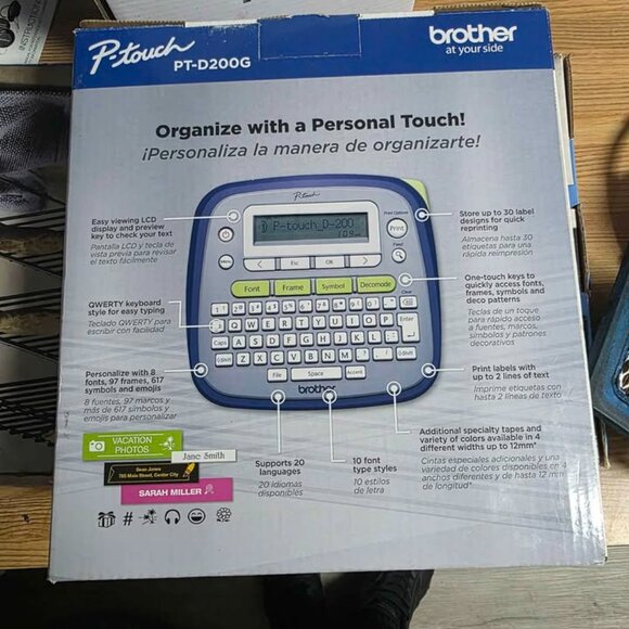 Like-New Brother P-Touch PT-D200G Label Maker with Original Box - Picture 3 of 11